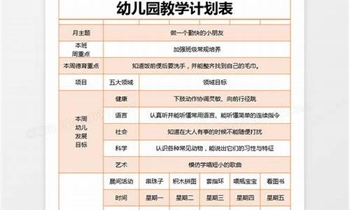 幼儿园中班教学计划_幼儿园中班教学计划上学期